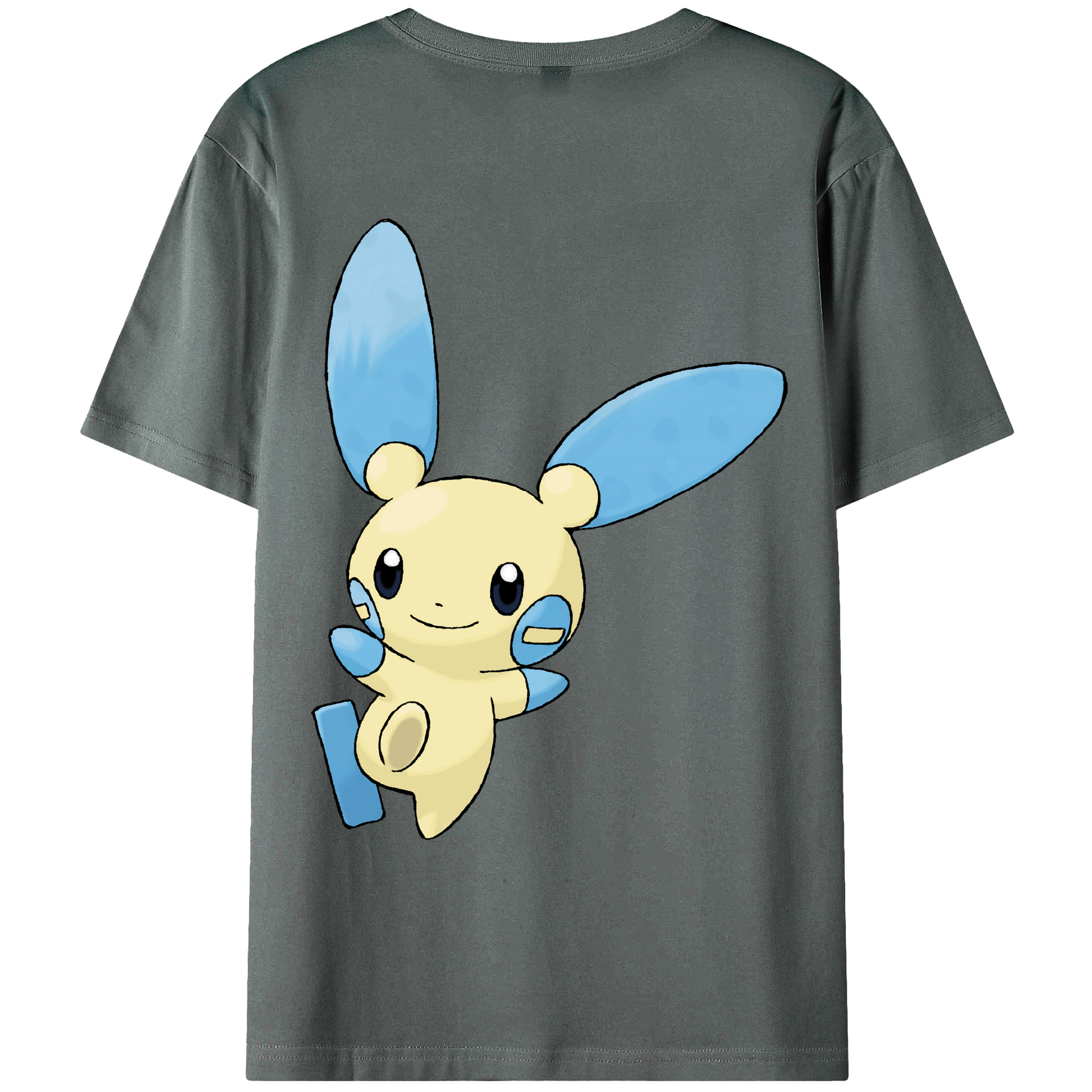 （画像用） ポケットモンスター Pokémon 綿100％ メンズ半袖Tシャツ（バックプリント） 通気性
